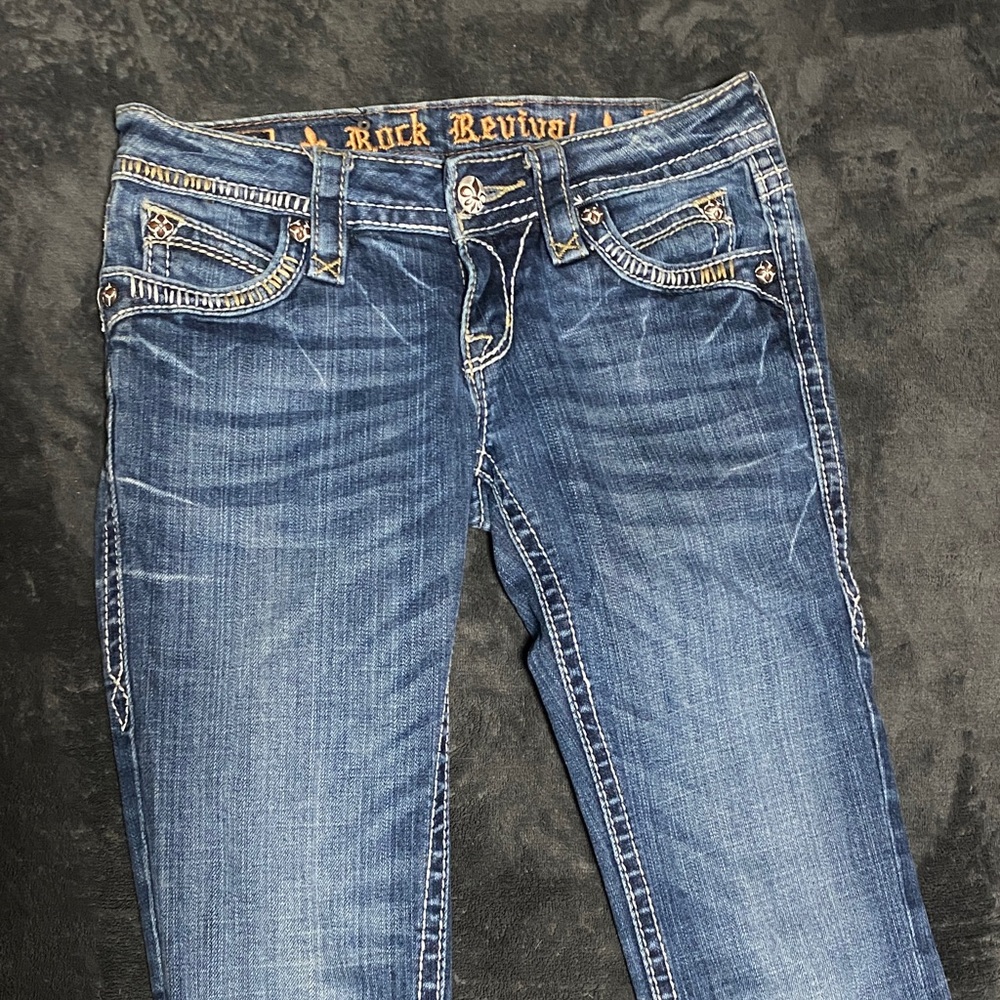 Rock Revival Women's Dark Blue Boot Cut Jeans